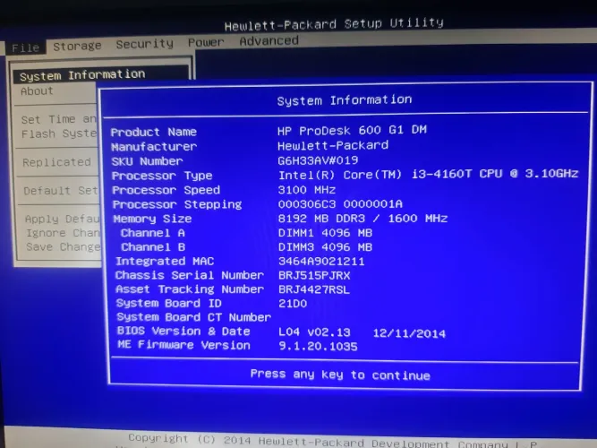 MINI HP CORE I3, 8GB, 240GB SSD