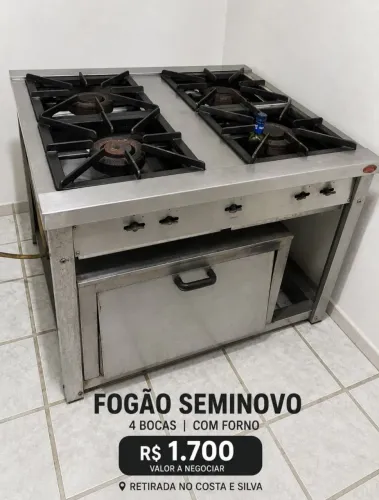 Fogao industrial 
