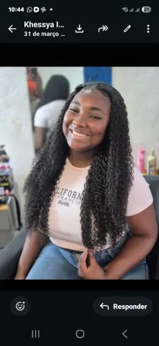 Cabelo fibra colocado 