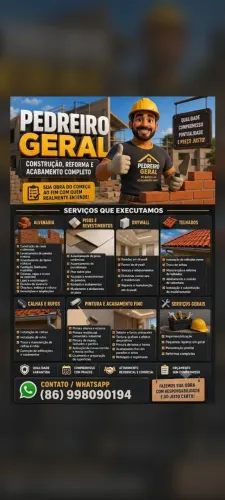 Mestre de Obras Pedreiro ?Solicite seu orçamento gratuito hoje mesmo
