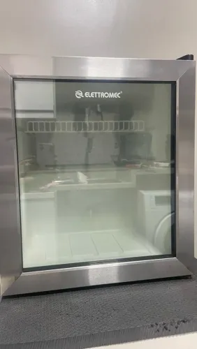 Frigobar Elettromec 46L Inox e Vidro Gourmet (FB-PX1-1) - Ótimo Estado