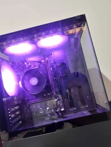 Pc novo  Ryzen 5 5600gt (vídeo integrado) Placa mãe duex am4  1x16 de ram ddr4 da Viper Fo