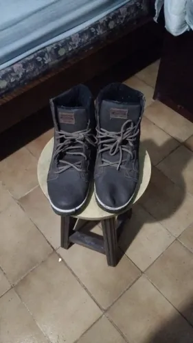 Bota Sapatênis Cano Alto Sport Fire Marrom - Tamanho 38