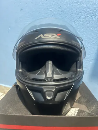 Capacete Preto Frosco ASX 55/56 TAM: S