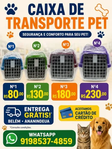 Caixa de transporte para pet