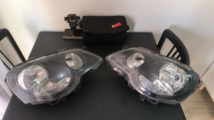 Farol máscara negra polo