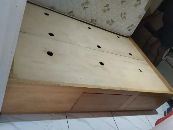 Cama box madeira 4 gavetas