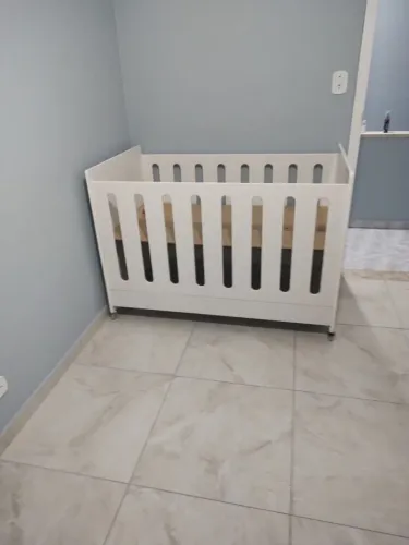 Berço que vira Cama com Colchão