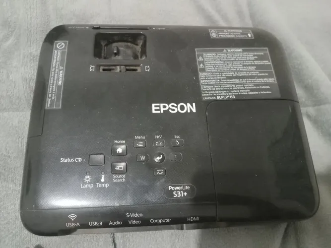 PROJETOR EPSON powerlite s31+ (def. lâmpada)