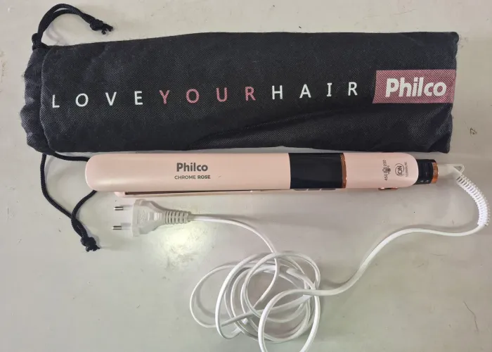 (NOVO) Prancha Philco Chrome Rose