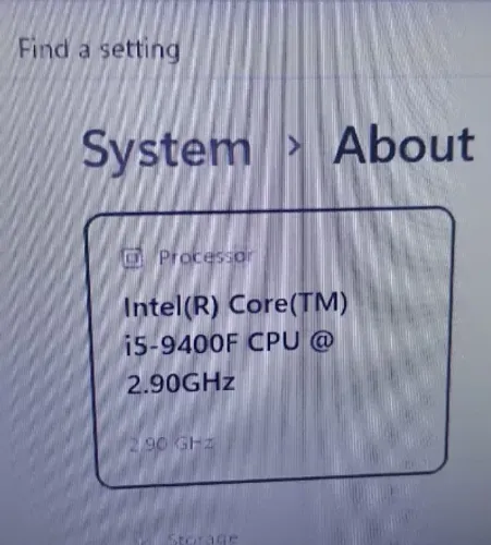 Processador intel i5-9400F OEM