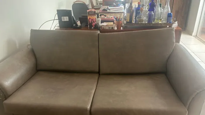 Sofá cama com colchão embutido
