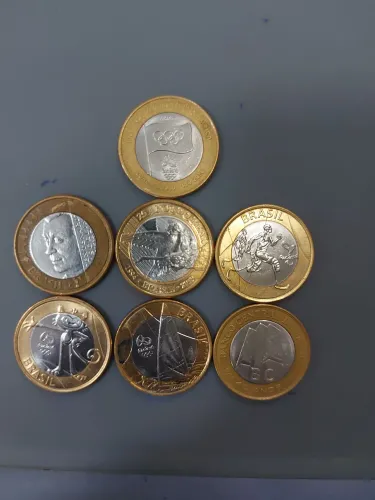 Kit com 7 lindas moedas para colecionador