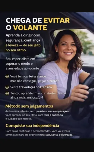 Habilitado, mas com medo de dirigir? Recupere sua liberdade e confiança no volante!"