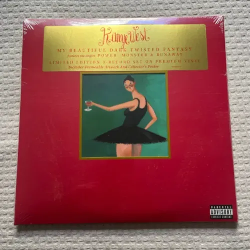 LP My Beautiful Dark Twisted Fantasy - Kanye West (Vinil Triplo) Lacrado