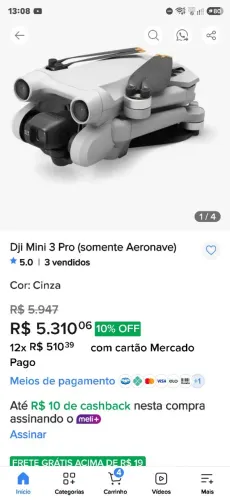 OPORTUNIDADE- DJI MINI 3 PRO
