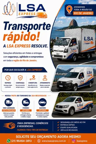 Fretes, mudanças e entrega de mercadoria - LSA EXPRESS
