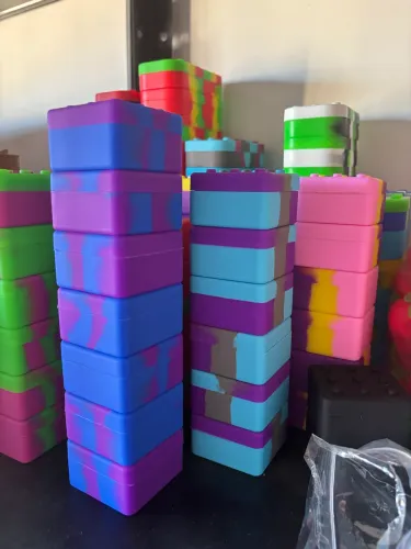 4 slicks Lego grande para extração novo silicone escolha sua cor favorita