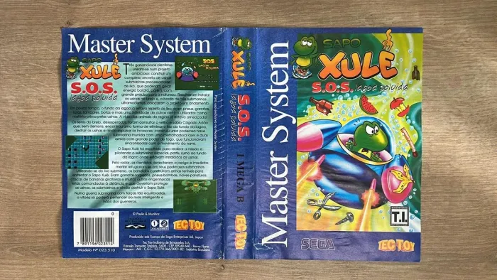 Master System Tec Toy Sega Lote Encartes Originais