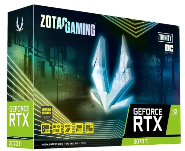 Placa de vídeo ZOTAC Gaming GeForce RTX 3070 Ti Trinity OC NVIDIA 8GB GDDR6X