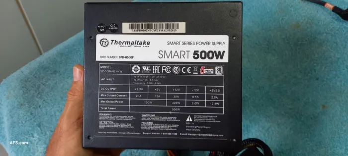 Fonte atx Thermaltake 500W 80plus