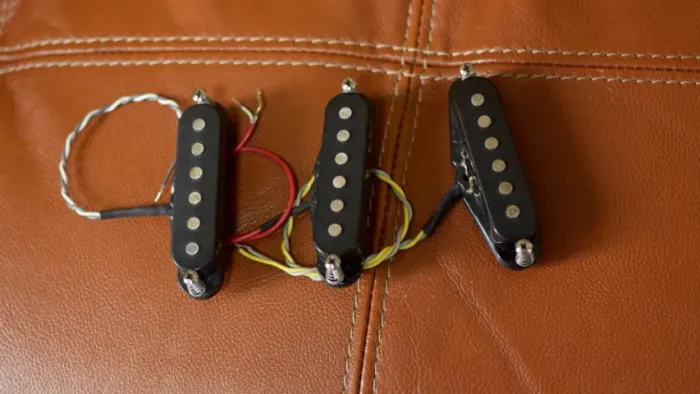 Trio de captadores single coil cerâmicos para guitarra
