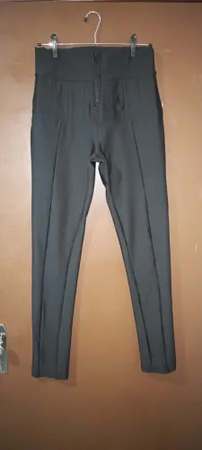 Calça Legging Feminina Preta Reforço na Cintura Camila Modas Confortável - G