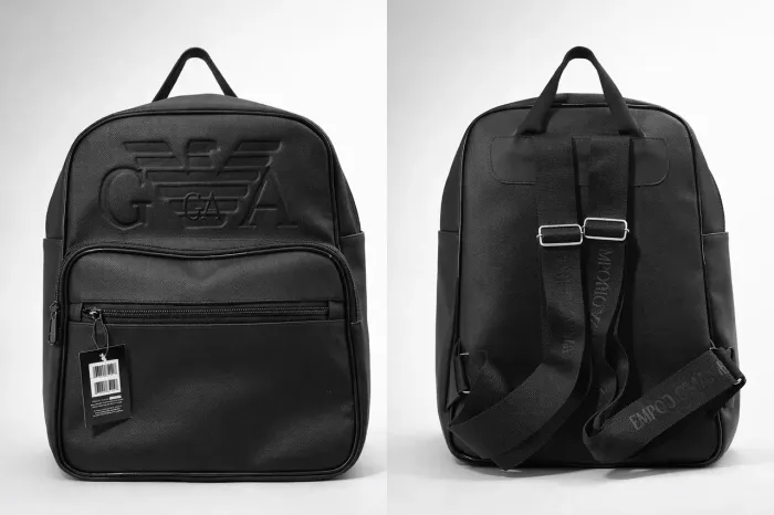 Mochila couro Armani