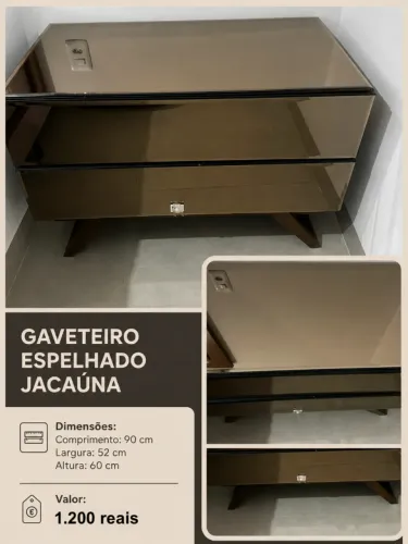 Gaveteiro espelhado