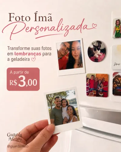 Foto Ímã Polaroid Personalizada | A partir de R$ 3