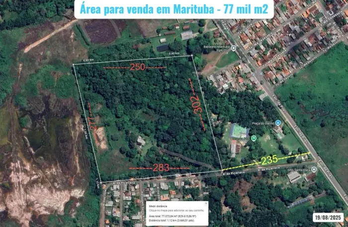 Terreno com 77.000 metros quadrados em Mirizal - Marituba - PA