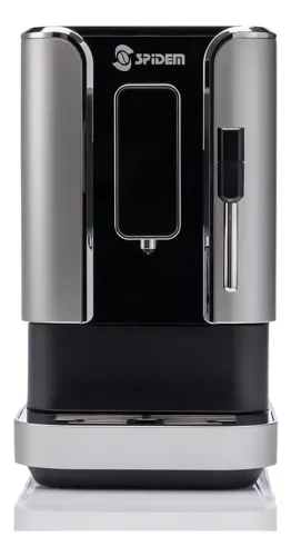 Cafeteira Expresso Spidem Trevi Automática com Moedor 5 Níveis Prateada