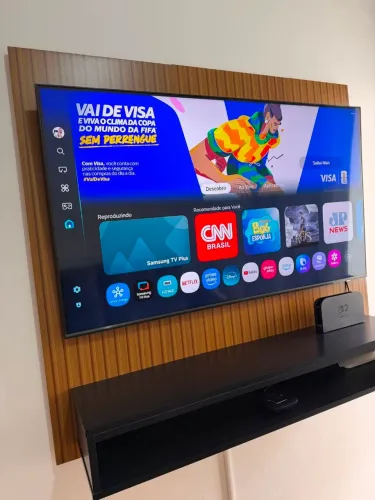 Samsung Smart TV 50" QLED 4K 50Q60C 2023 Modo Game Tela sem limites + PAINEL DE PAREDE