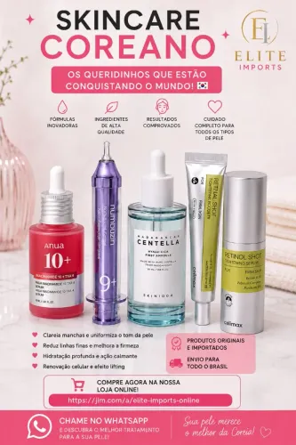 Skincare Coreano Original | Pele Linda, Hidratada e Radiante