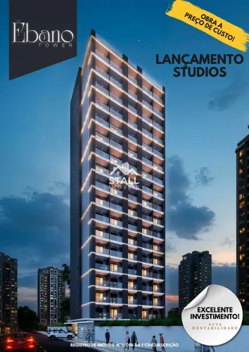 Ébano tower - Studio a venda no Centro a preço de custo