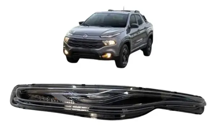 Farol Esquerdo Fiat Toro 3 Reator Led 2016 A 2021 Esquerdo/motorista