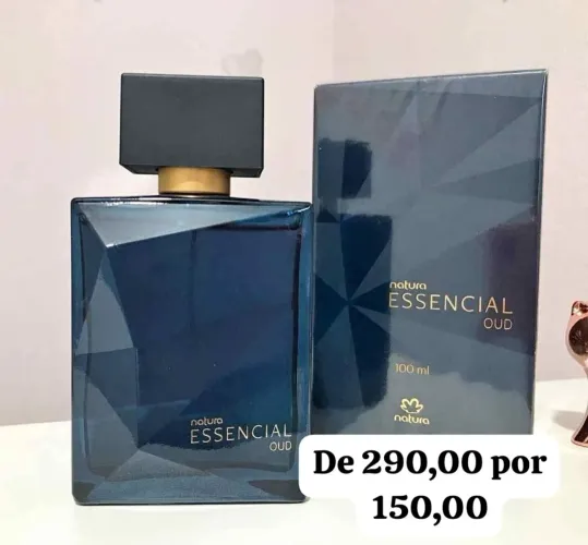Promoção essencial oud masculino 100ml lacrado de 290 por 150