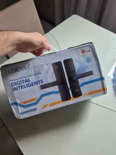 Fechadura Eletrônica Inteligente Digital Biométrica Coibeu - Nova e Lacrada