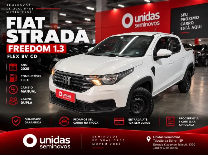 Fiat Strada Freedom 1.3 Flex 8V CD 2025