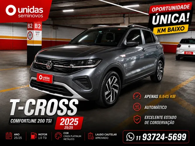 Volkswagen T-Cross Comfortline 1.0 TSI Flex 5P Aut. 2025