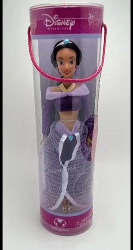 BONECA BARBIE JASMINE DISNEY STORE EMBALAGEM REDONDA NOVA LACRADA ITEM RARO