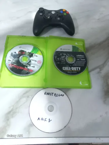 3 jogos e 1 controle de Xbox (favor ler descrição)