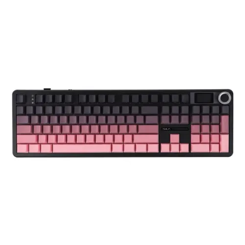 Teclado Mecânico AULA F108 Pro Gaming, Tri Mode, Gradient Pink - (NOVO)