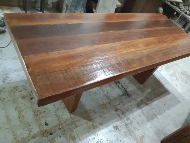 Mesa de madeira demolição nas medidas de 190×70 preço promocional 