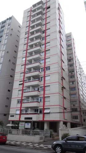Sala Living Embaré - Prédio na orla da praia.