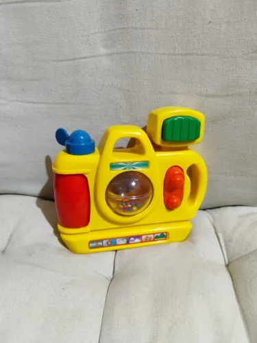 Camera Fotografica Infantil Didatica Chocalho Brinquedo Bebe