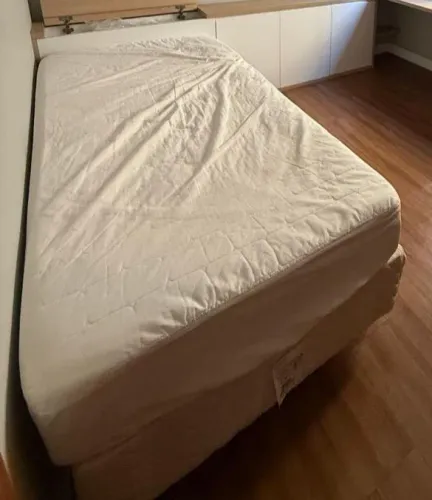Cama box Solteiro - Colchão + Base