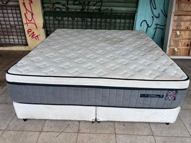 Cama box super king size Colchão molas ensacandas 