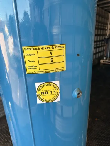 Separador de Condensado / Vaso de Pressão Atlas Copco 500L - 14 bar - NR-13