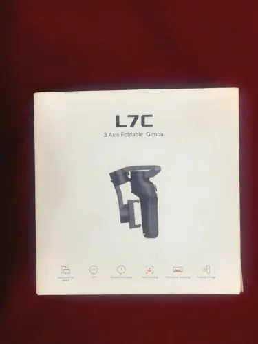 Estabilizador Gimbal 3 Eixos L7C para Celular - Dobrável, na Caixa (Semi-novo)